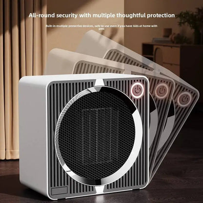 500W Compact Energy Saving Low Power Ceramic PTC Electric Heater Smart Fan Heater with Overheat Protection Fast Heating
