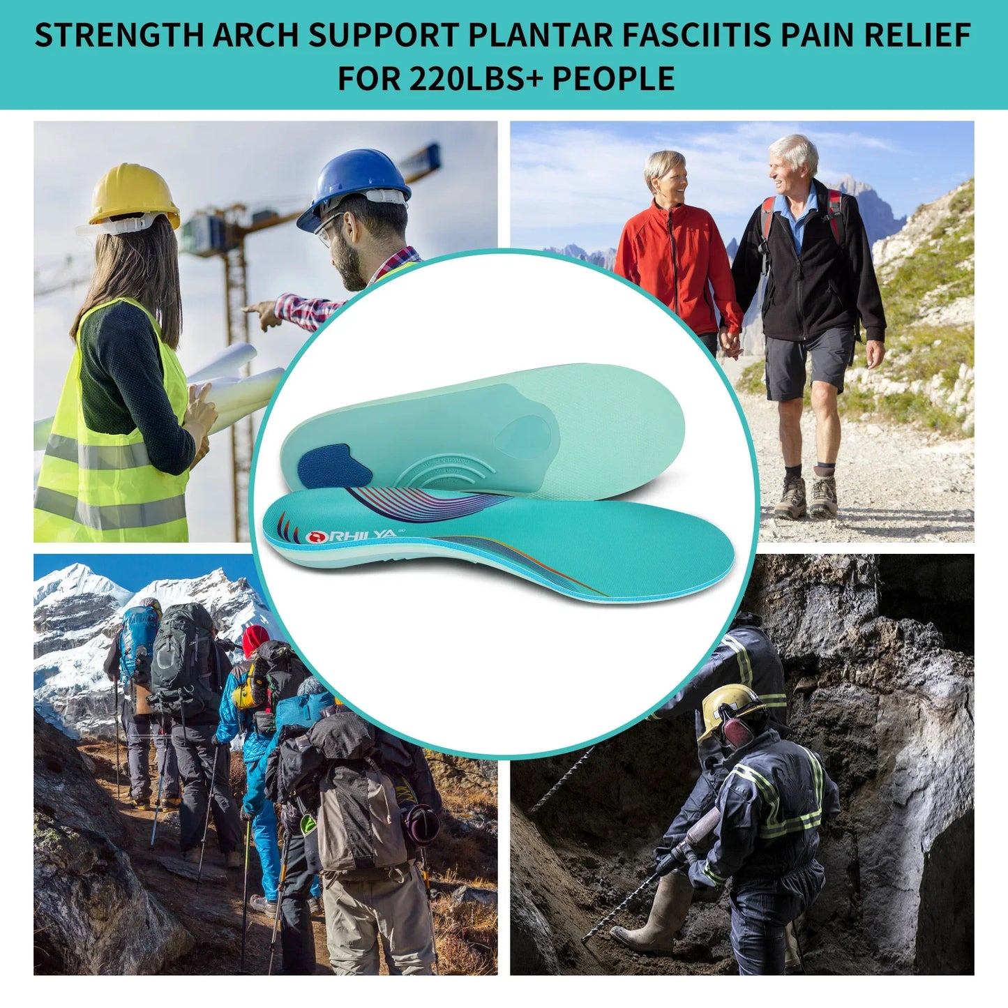 High Arch Support Orthopedic Sport Insole Plantar Fasciitis Flat Feet Men Women Sneaker Orthotic Insoles Plantillas Insert Sole