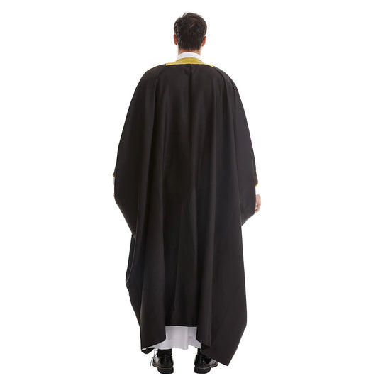 TH842 Muslim Men's Long Sleeves Embroidery Ankle Length Cardigan Robe Islamic Kaftan Jubba Thobe
