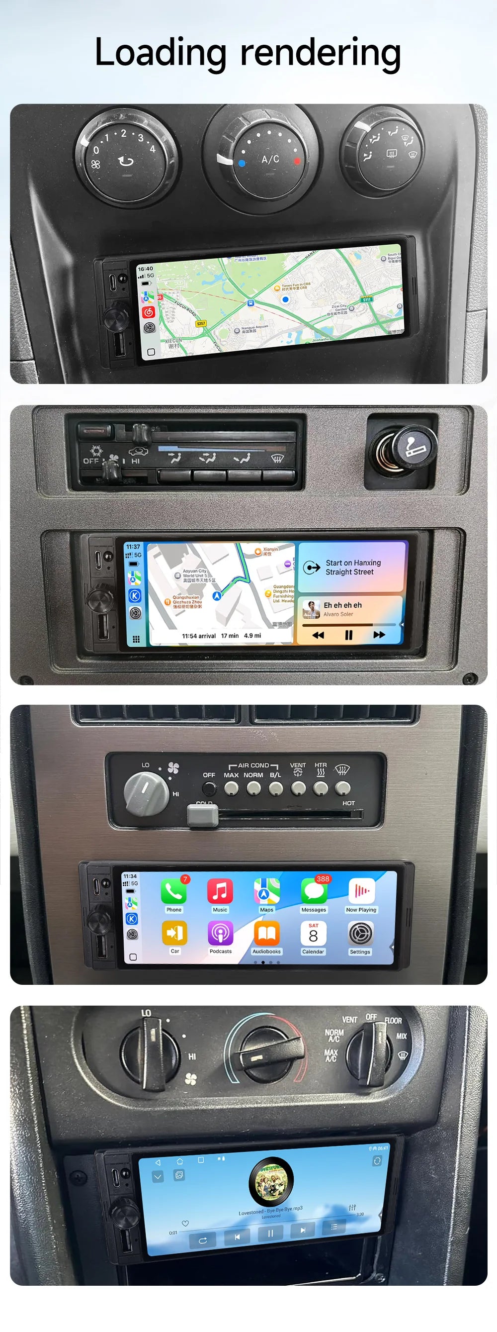 JIUYIN D23M 6.28 inch Universal Car Radio 1 Din Carplay Wireless Android Auto Car Multimedia HD IPS Touch Screen USB TYPE-C BT