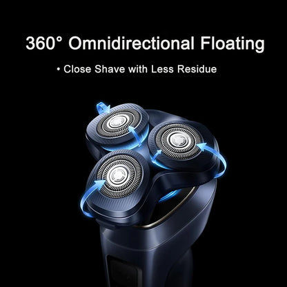 MIJIA Electric Shaver Pro – Dual Ring Lock,360° Floating Head,Smart Color Display,IPX8 Wet & Dry,USB-C,Long Battery Razor