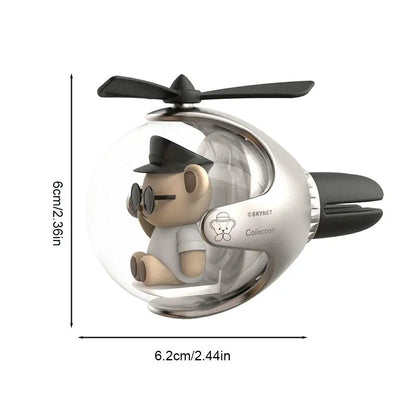 Fashion Car Aromatherapy Flying Ball Bear Car Air Outlet Creative Ornament Cute Cartoon Decor Manufacturer For Improve Car Scent