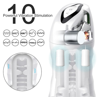 Automatic Male Sucking Mastubator Vibration Blowjob Machine Masturbation Cup Sex Toys Adult Goods for Men Masturbate Supplies