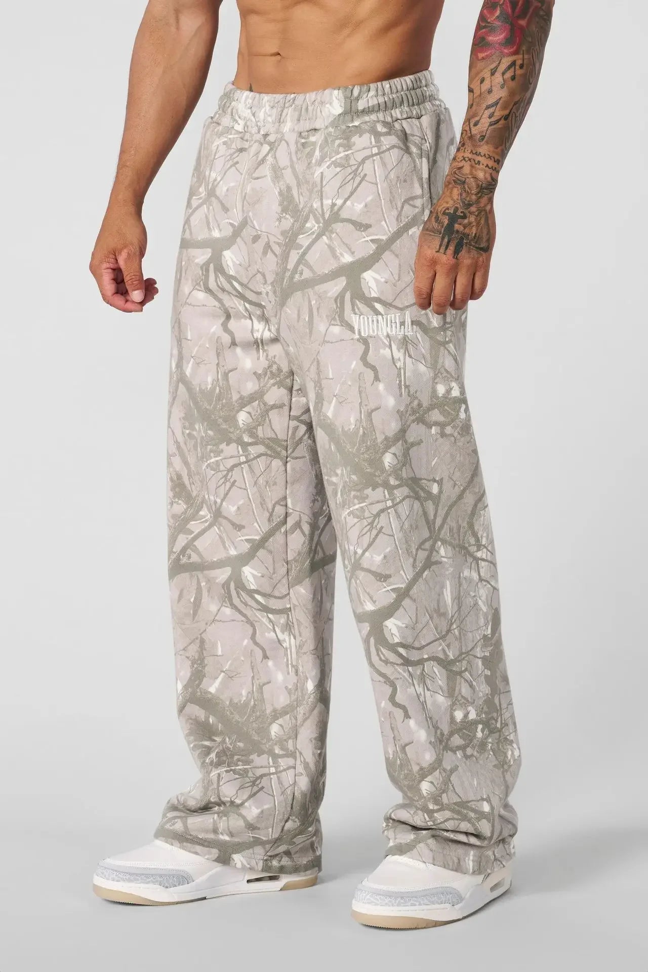 2026 trendy sweatpants collaboration anime joggers cotton terry print wide-leg casual pants hip-hop street pants