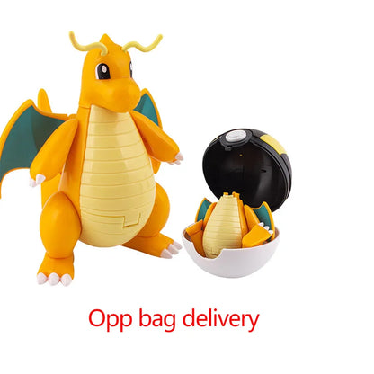 Hot Pokemon Figure Greninja Lucario Pokeball Gyarados Pikachu Dragonite Gengar Mew Venusaur Elf Poke Ball Toy Kids Birthday Gift