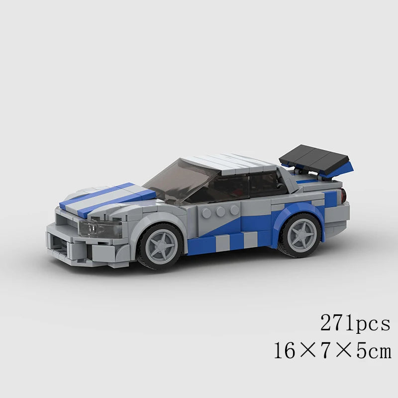 MOC Speed Car Miata MX-5 NA M3 Super Race Sport Vehicle Model Building Block Technical Racing Brick Toy Christmas Gift City