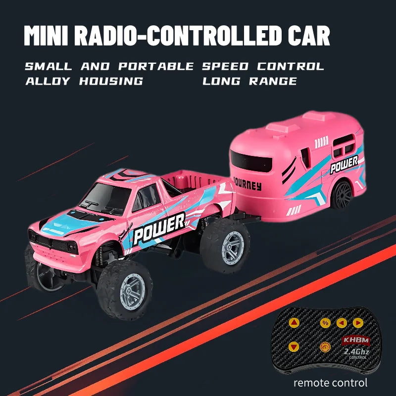 Top RC Car MINI Alloy 1/64 Remote Control Car Convenient to Carry 60 Minutes of Work Time Children's Gifts Electronic Toys