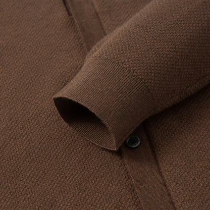 High-quality men's autumn warm long-sleeved sweater, daily commute pullover, stretchable.M-4XL