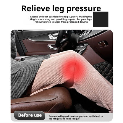 SEAMETAL Universal Car Seat Cushion Memory Foam Auto Seat Cover Leg Support Extender Thicken Pad Mat for Car Accessories