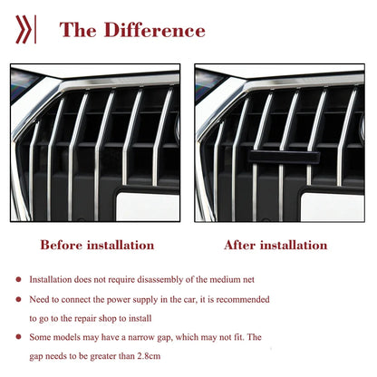 LED For SRT Emblem Light SRT Grille Light Net Decoration Lamp SRT Grills Light LED Atmosphere Lamp Auto Badge Insignia Lamp