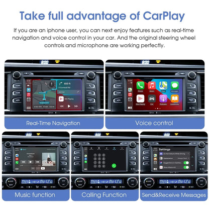 Wireless Carplay Android Auto for Toyota with Touch2 Entune2.0 2014-2019 Fits for Tundra/Highlander/RAV4/Tacoma/Camry/Corolla
