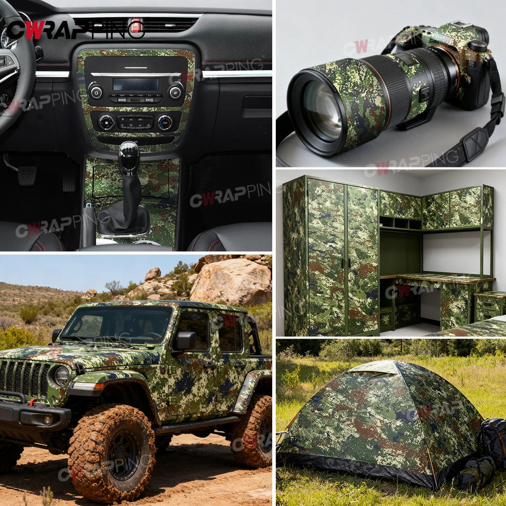 Desert Pattern Vinyl Paper for Car Wraps Desert Camo Wrap Supplies Car Film Covering Motorcycle Stickers Wrapping Tools Adhesive