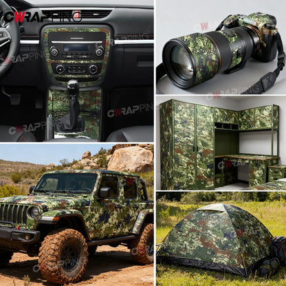 Desert Pattern Vinyl Paper for Car Wraps Desert Camo Wrap Supplies Car Film Covering Motorcycle Stickers Wrapping Tools Adhesive