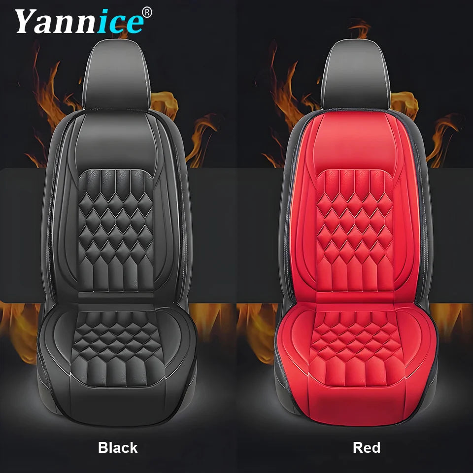 12V Car Heating Seat Cushion Seat Covers Winter Car Seat Heater  Car Accessories Heating Pads Universal Available In Black Red