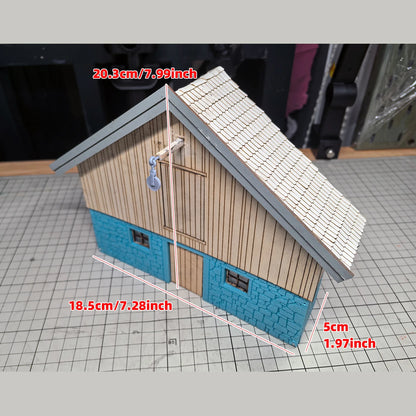Assembly Architectural Warehouse Godown Stockroom Granary Barn Grain Elevator Diorama Building Miniature Scale Model Kit 1/35