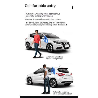 Digital Universal LCD Car Smart Key Mobile Connectivity  For GT Modified Appearance Cars LCD KEY Comfortable Entry Auto lock