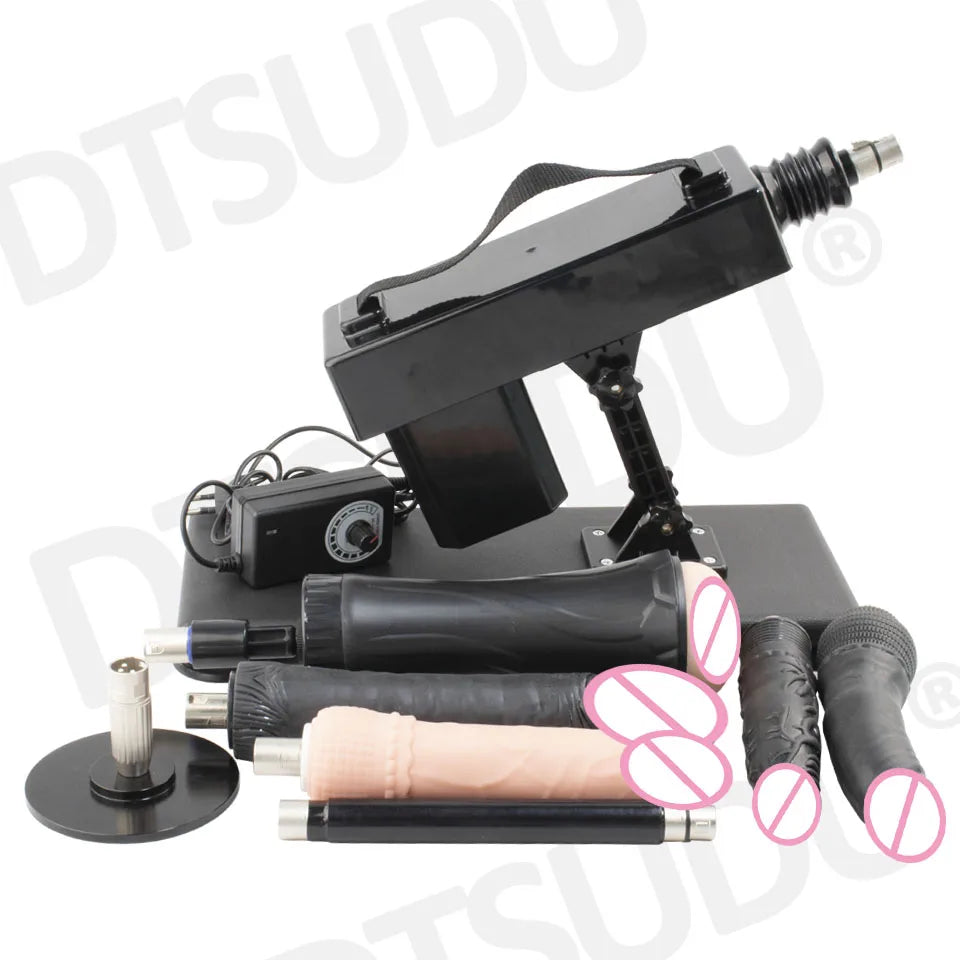 Female Sex Machine with Dildo and Masturbation Cup, Hands-Free G-Spot Clitoral Stimulation, Adult Sex Machine