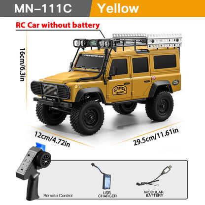 MN111C 1:18 RC Car 4WD Land Rover Defender 2.4G Full Scale Remote Control Car Truck Climbing Off-Road Vehicle Toys for Kid Gift