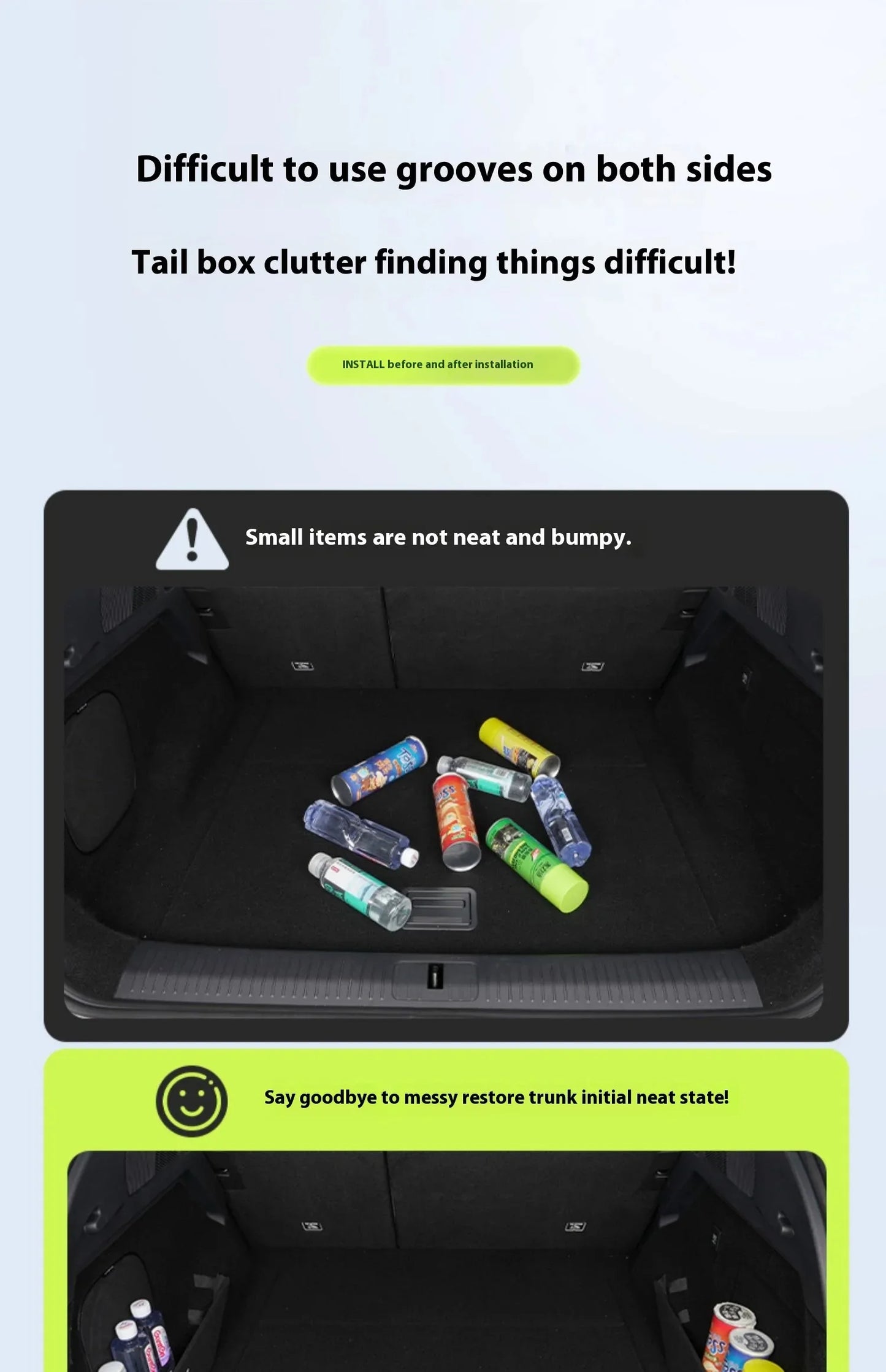 For Xiaopeng G6 Xpeng G6 2023 2024 2025 Upgrade Trunk Storage Partition Multifunction Storage Box Auto Interior Accessories