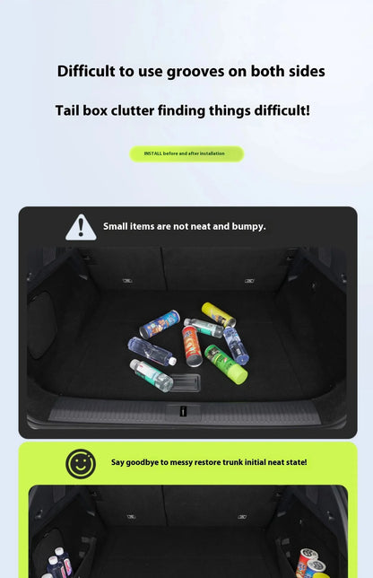 For Xiaopeng G6 Xpeng G6 2023 2024 2025 Upgrade Trunk Storage Partition Multifunction Storage Box Auto Interior Accessories
