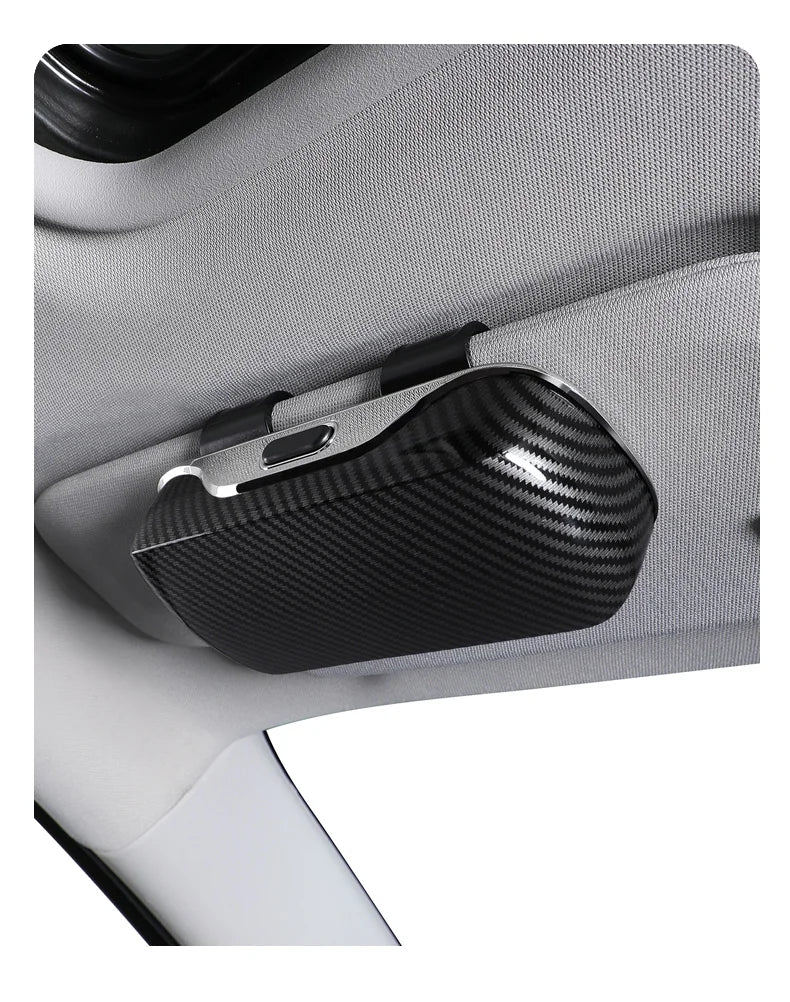 Car Emblem Sun Visor Glasses Case Sunglasses Storage Gift Box For Mercedes Benz AMG GLC W203 W206 W220 W205 W211 W212 W201 W210