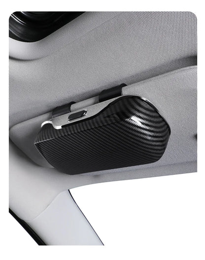 Car Emblem Sun Visor Glasses Case Sunglasses Storage Gift Box For Mercedes Benz AMG GLC W203 W206 W220 W205 W211 W212 W201 W210