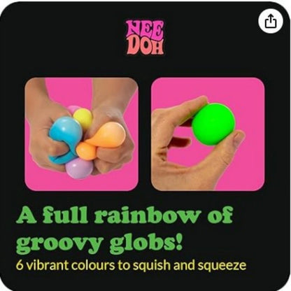 New Schyling Rainbow Teenie Nee Doh Stress Relief Ball and Magic Toy
