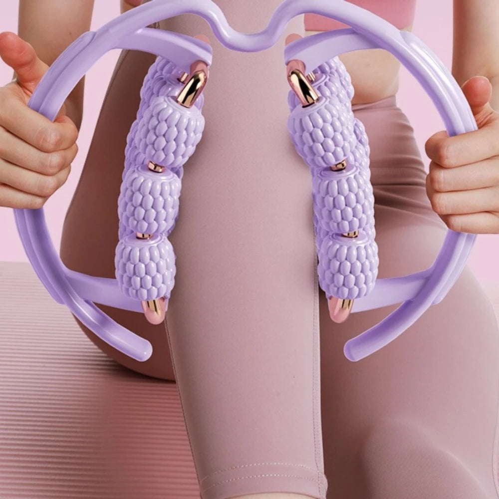 18-wheel Ring Six-axis Roller Household Lightweight Yoga Massager Relieves and Relaxes Muscles Adult Sports Fitness Equipment