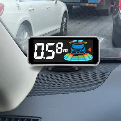 8 Parktronic Parking Sensors Kit Reversing Front and Rear Car Backup Radar Detector Backing Assistance Sound Aler AID