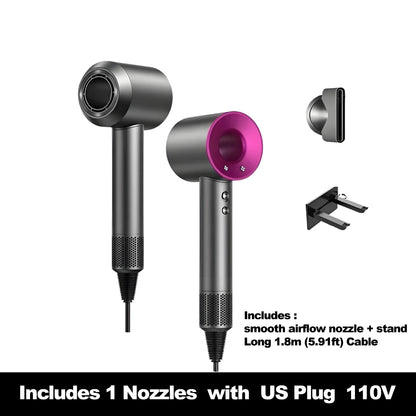 High-Speed Hair Dryer with 10M Negative Ions, Collagen, Intelligent Constant Temperature & Multi-Settings