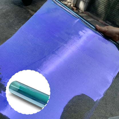 50cm X150/300/600cm Car Side Windshield VLT Purple Glass Tinting Vinyl Solar Chameleon Tint Film Nano Ceramic Proof Accessories