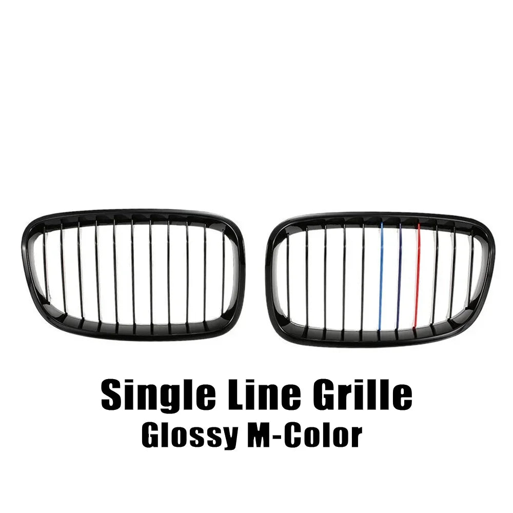 XVIP Car Front Grille Grills Gloss Black for BMW 1 Series F20 m140i 118d F21 2012-2014 Front Diamonds Style Grille Accessories