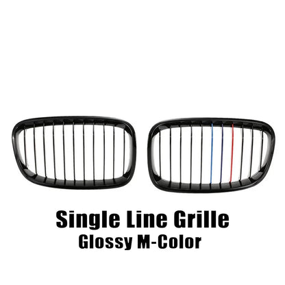 XVIP Car Front Grille Grills Gloss Black for BMW 1 Series F20 m140i 118d F21 2012-2014 Front Diamonds Style Grille Accessories