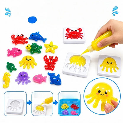 1 Set Magical Water Elves Gel Kit Toy Craft Kit DIY Surprise Sensory Toy For Kids Perfect Christmas Birthday Party Favor Gifts