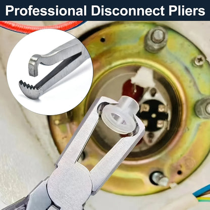 2pcs Electrical Disconnect Pliers, Fuel Line Gasoline Hose Clamp Pliers, Automotive Hose Disconnect Tool for Push-Piece Plugs