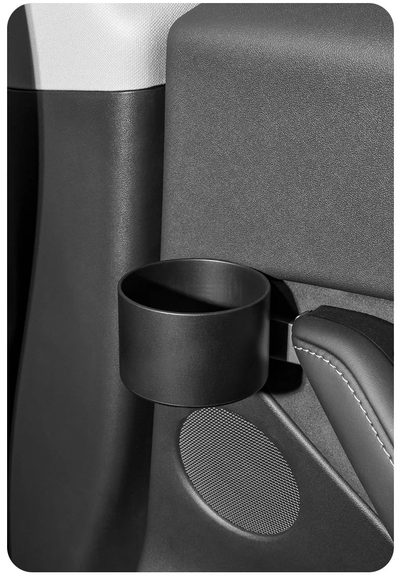 Cup Holder Adapter Tesla Model 3 Tesla Model Y Accessories Car Door Cup Holder Bottles Expander Organizer with Silicone Coaster