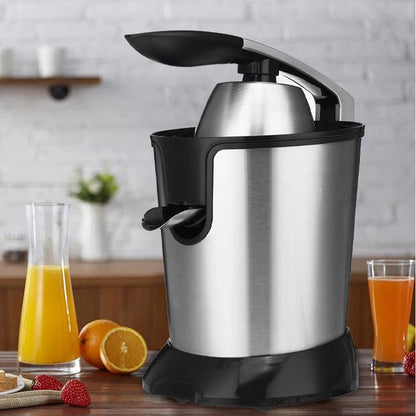 110V / 220V Hand Press Orange Lemon Juicer Machine Stainless Steel Electric Citrus Juice Maker Extractor Kitchen Fruit Squeezer