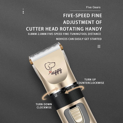Dog Clipper Pet/Cat/Rabbit Hair Clippers Grooming  Haircut Professional Trimmer Shaver Set Pets Cordless Rechargeable Promotions