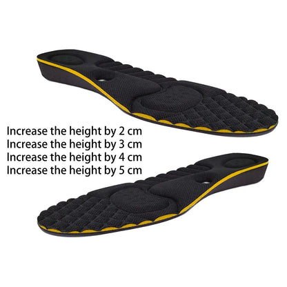 2x Massage s Foot Shoes Insert 34-43 Invisible Inner Men Arch Support Foot Massage Women Height Increase