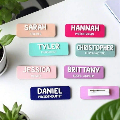 Personalized Custom Badges | Customized Personalized Name Badges | Name Badges | Educators | Nursing | Doctors | Teachers |