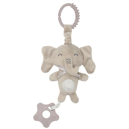 Cartoon Animal Shake Bell Pendant Plush Elephant Rabbit Cute Rattle Windchime G99C