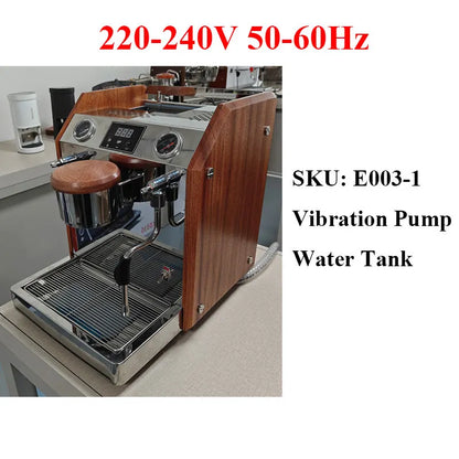 CAFOVO E110 9Bar Commercial Espresso Machine Dual Boiler Rotary Pump PID Control for Café Built-in flow Meter 220V 110V