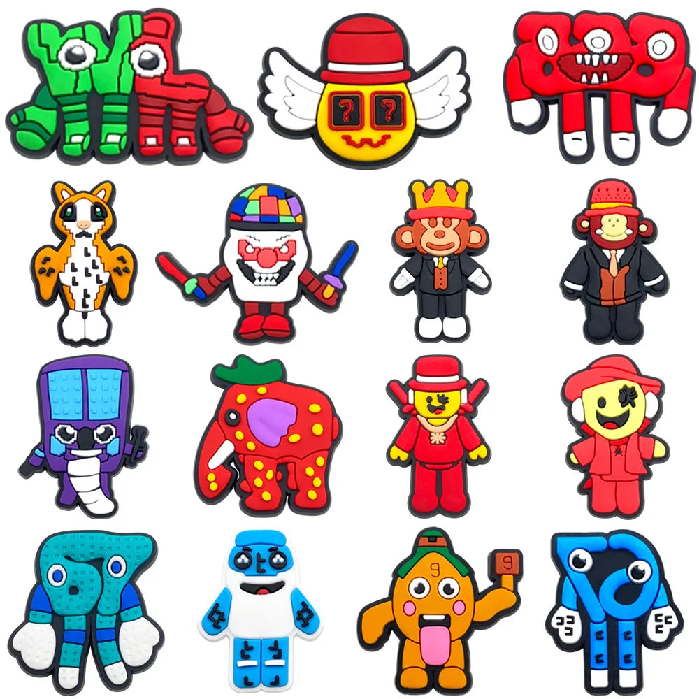 Steal Catch the Brainrot Shoe Charm Cartoon for Shoe Accessories Dreations for Sandals Sneaker Classic Clog Kids X-mas Gifts