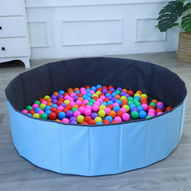 Foldable Kids Ball Pit Playpen Baby Safety Indoor Play Castle Parent-child Interactive Play Area Portable Storage for Toddlers