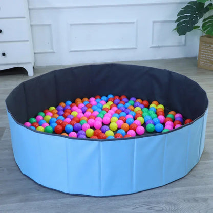 Foldable Kids Ball Pit Playpen Baby Safety Indoor Play Castle Parent-child Interactive Play Area Portable Storage for Toddlers