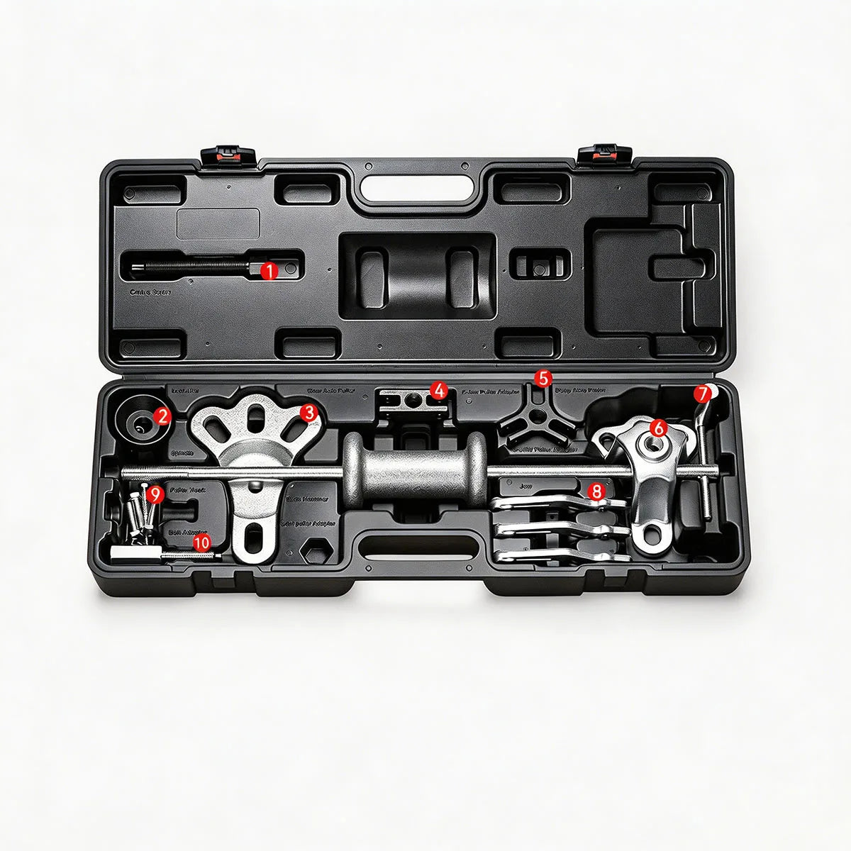 Slide Hammer Dent Puller Set, Slide Hammer Axle Bearing Dent Hub 2 3 Internal External Gear Puller Set Auto Body Repair Tool Set