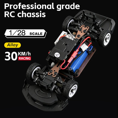 WLtoys 284019-A 284191 1:28 2.4G RC Car With LED Lights 4WD Gyro 30KM/H Remote Control Car Off-Road Drift Vehicle Toys For Kid