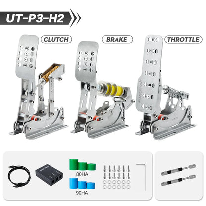 SIMJACK Ultimate Pedals Sim Racing Pedals PC Racing Simulator Pressure Sensor Load Cell HE Hydraulic Pedal