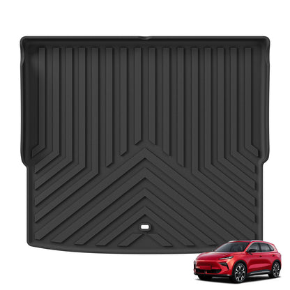 LUCKEASY Right Drive for MG S5 EV RHD 2024-2026 Car Floor Mats Trunk Pad TPE 3D Foot Pad All Weather Auto Accessories Black