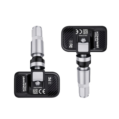2026 KONNWEI TK100 TPMS Car Tire Pressure Diagnostic Tool Relearn Program 2PCS 315/433Mhz Sensor For ios Android TPMS Programing